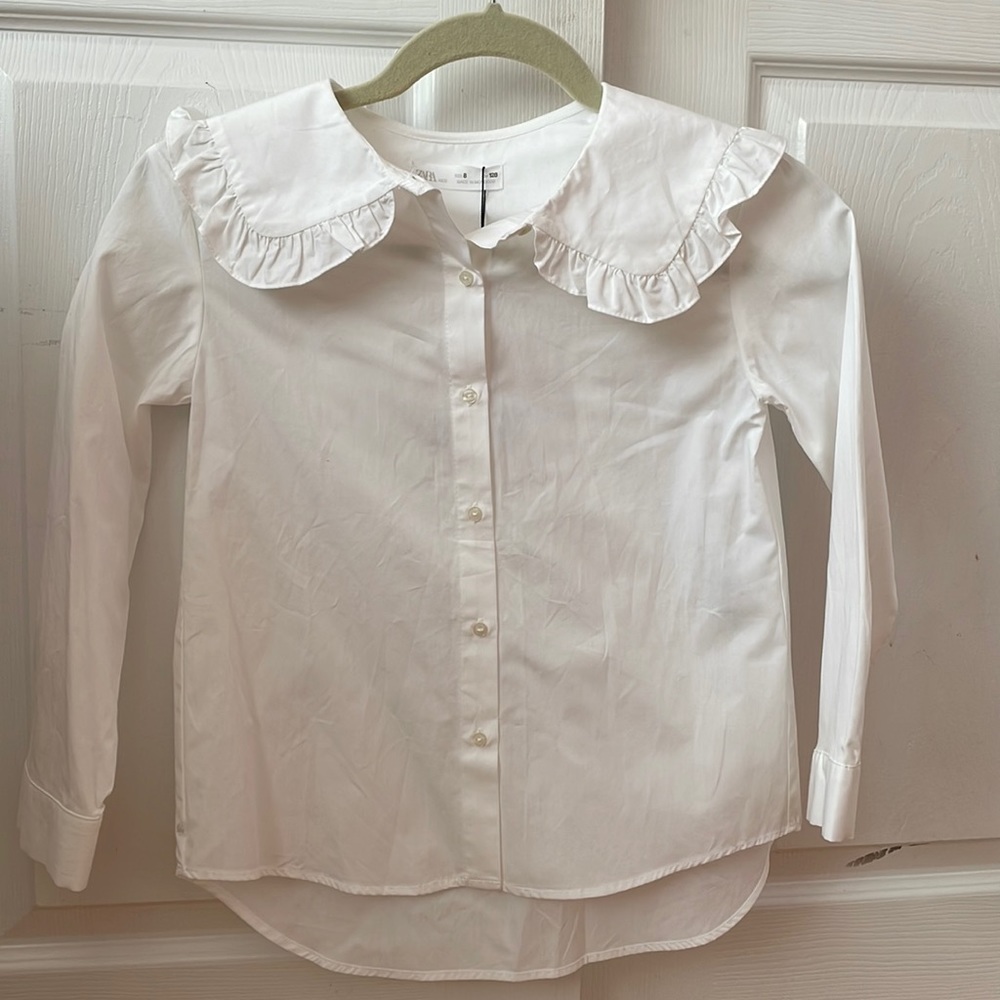Zara girls button down shirt